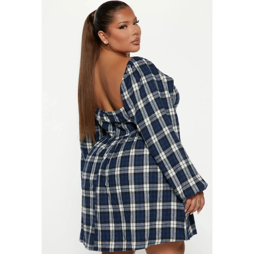 Fashion Nova | Eyes On Me Mini Dress - Plaid - Picture 3 of 3